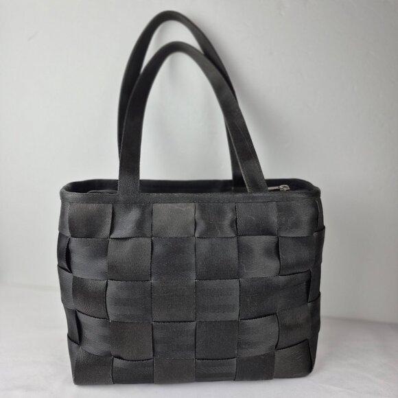 Vintage The Original Harveys Seatbelt Bag Black Tote Style - Picture 1 of 16